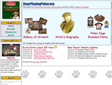 Tablet Screenshot of dogsplayingpoker.org